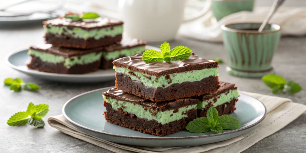 Crème de Menthe Brownies