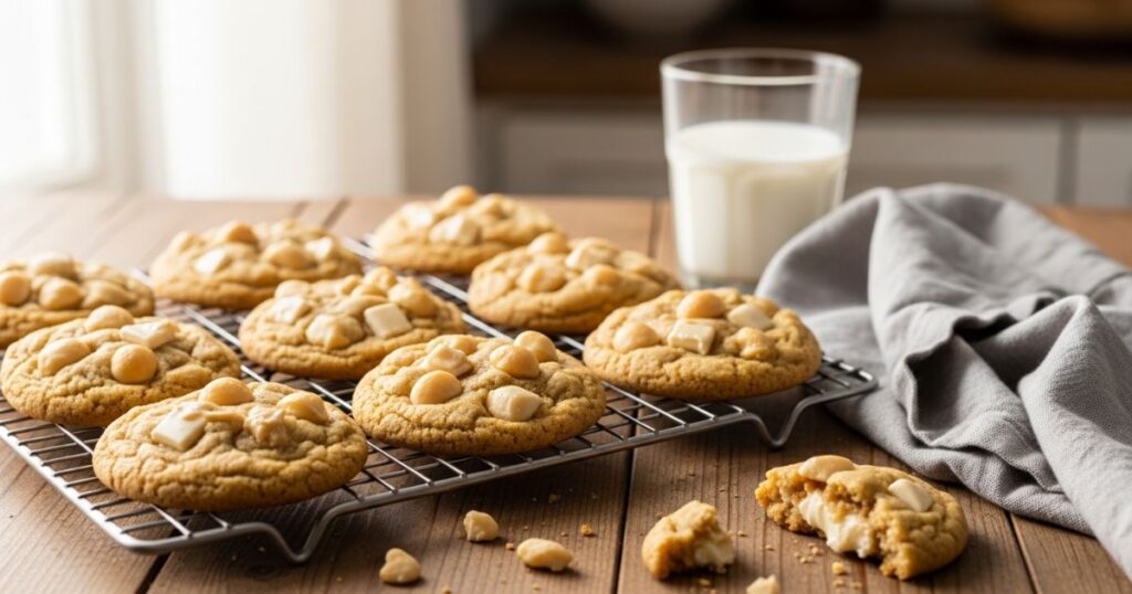 white chocolate macadamia nut cookies