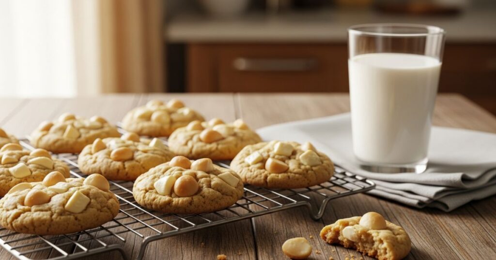 white chocolate macadamia nut cookies